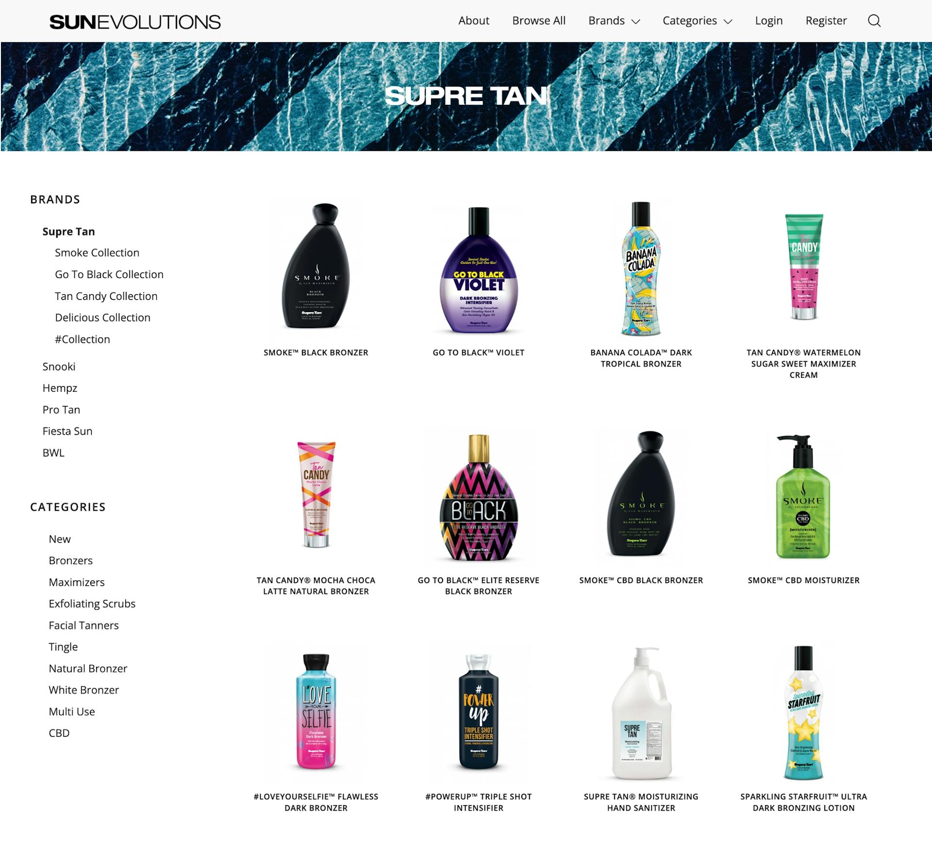 product collection page